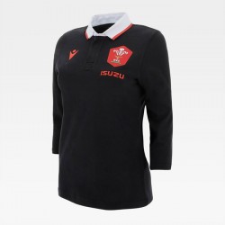 Camisola Galesa Rugby Classic Mulher Equipamento Segundo 2020-2021 Manga Comprida